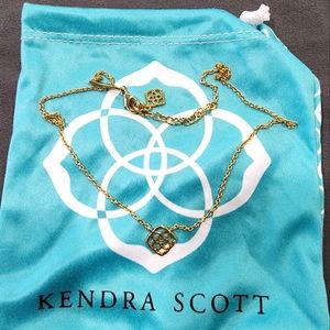 Kendra Scott Logo Necklace, gold tone